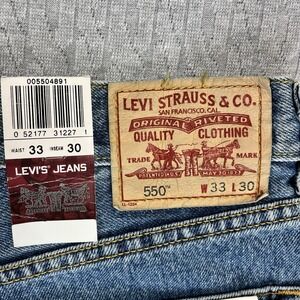 Levi's‎ 550 relaxed fit new with tags Men's (33X30) Denim Blue Jeans pants